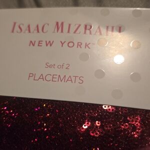 Isaac Mizrahi Sparkling Red Placemats